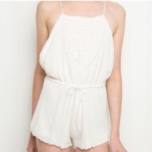 NEW Brandy Melville White Cream Romper